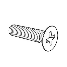 ANSI/ASME B18.6.3F十字沉頭機螺釘